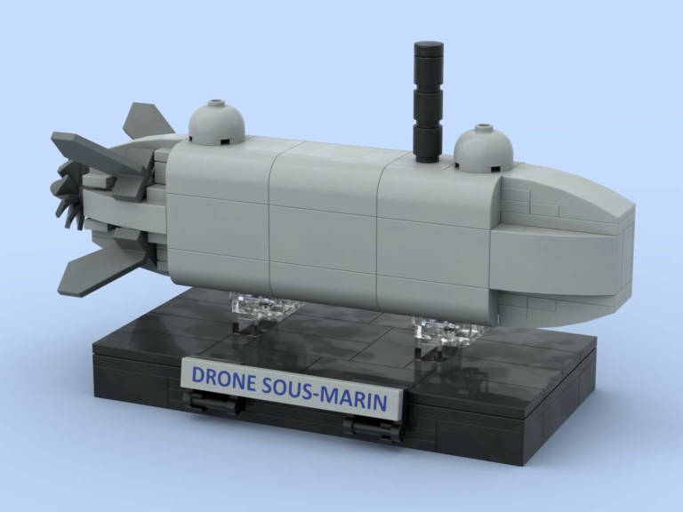 Drone sous-marin en briques Lego® - Unterwasserdrohne auf Lego steinen® - Submarine drone made with Lego bricks®