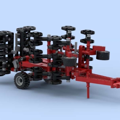 Déchaumeur à disques en briques Lego®