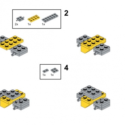 Small fork lift truck building instructions